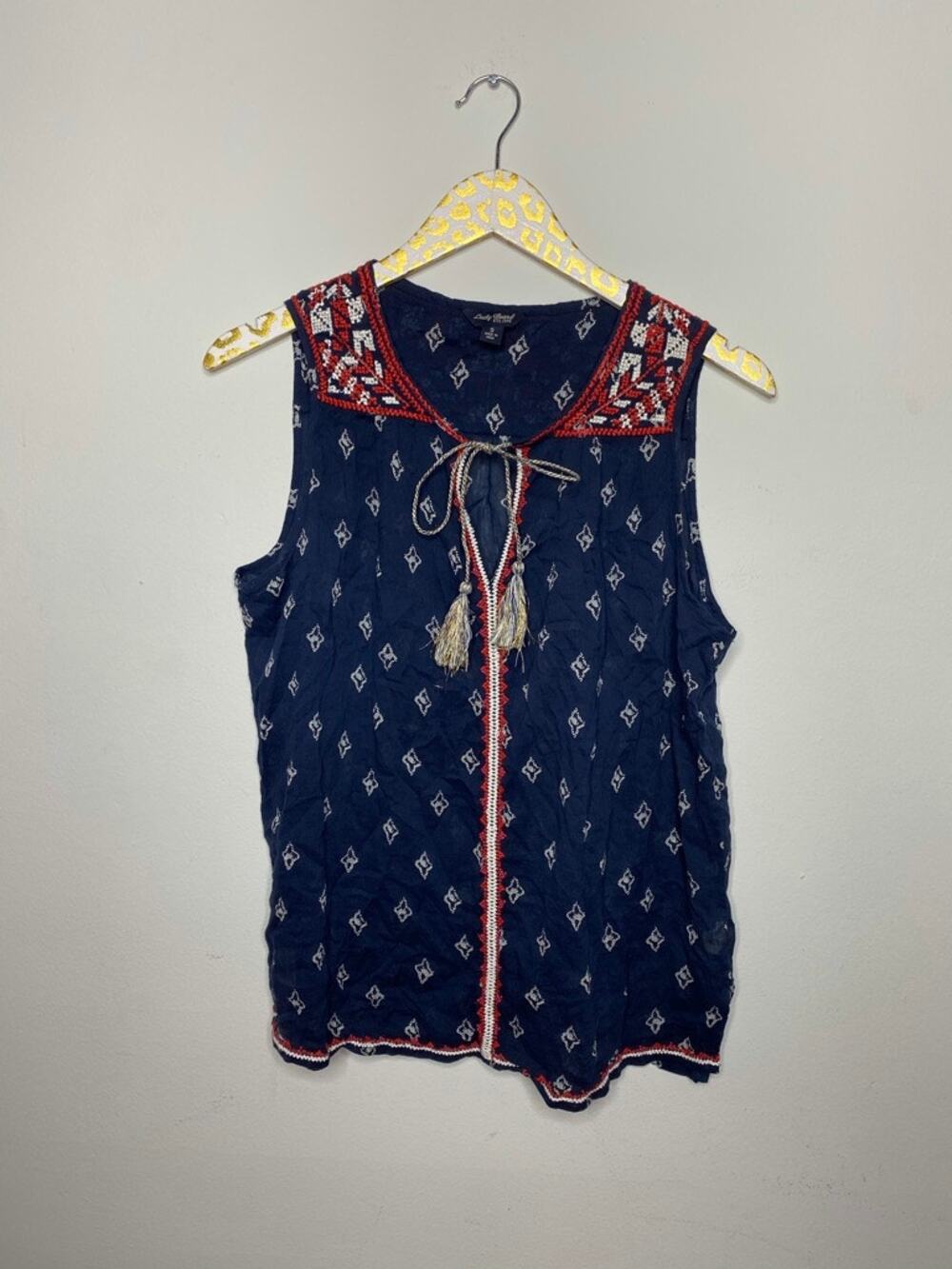 Lucky Brand Navy Blouse | Small